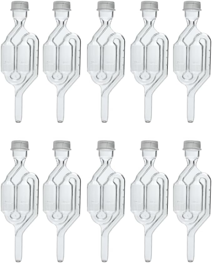 Airlocks for Fermenting | Bubble Airlock for Wine Making and Beer Making | BPA-Free S-Shaped Airlock used for Brewing