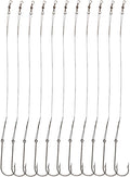 20pcs/Pack Fishing Hook Rigs Nylon-Coated Fishing Line Leader with Stainless Steel Fishing Hook