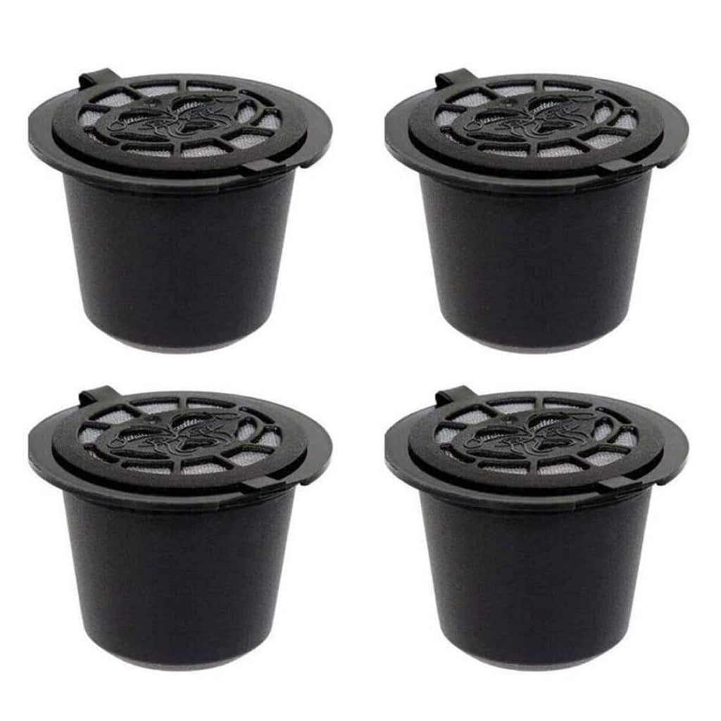 Coffee Capsule Filter Reusable Coffee Capsule Pod for Machines Refillable 4pcs, Refillable Filter Pod