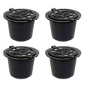 Coffee Capsule Filter Reusable Coffee Capsule Pod for Machines Refillable 4pcs, Refillable Filter Pod