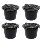 Coffee Capsule Filter Reusable Coffee Capsule Pod for Machines Refillable 4pcs, Refillable Filter Pod