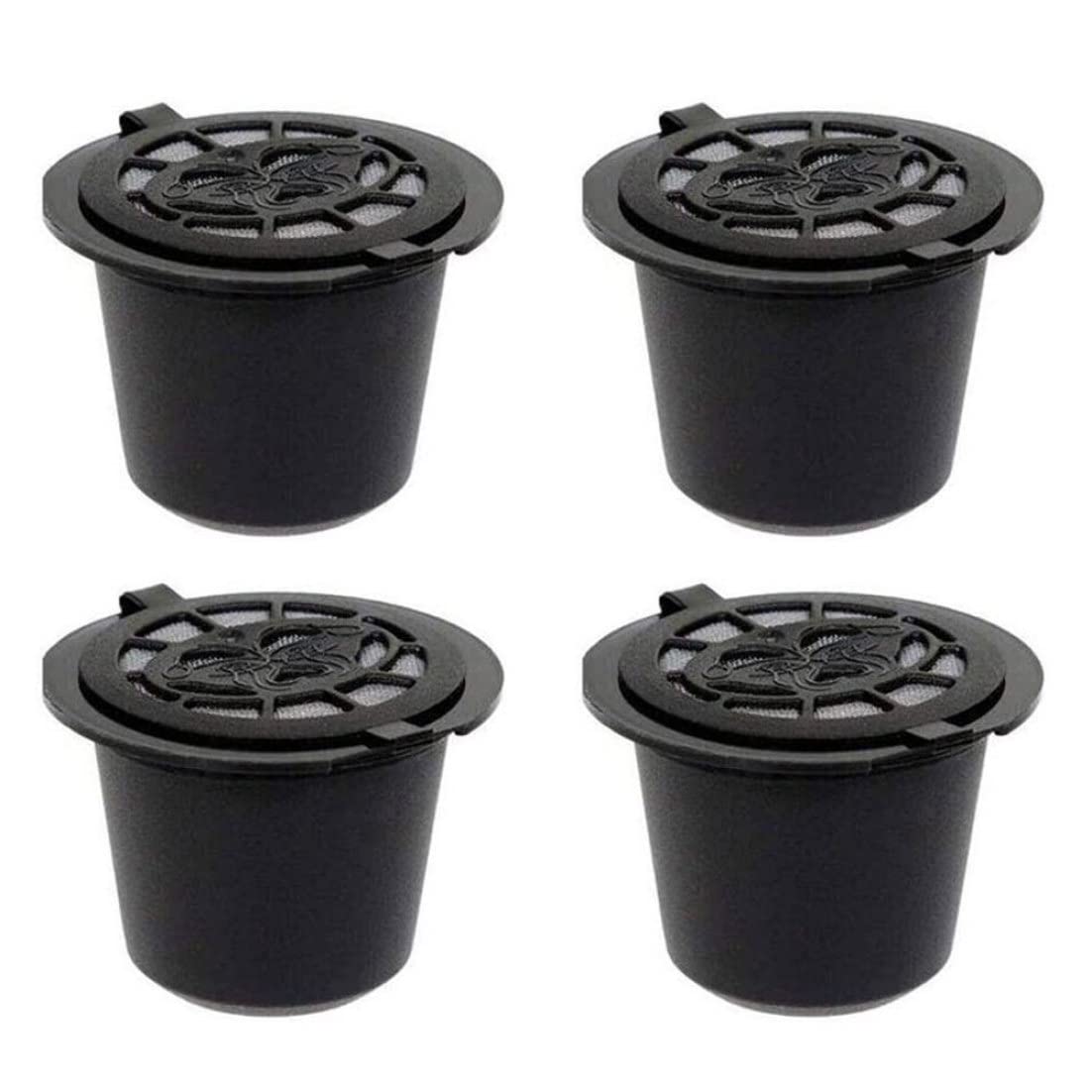 Coffee Capsule Filter Reusable Coffee Capsule Pod for Machines Refillable 4pcs, Refillable Filter Pod
