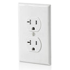 Leviton 20 Amp Tamper-Resistant Duplex Outlet, T5820-W, White