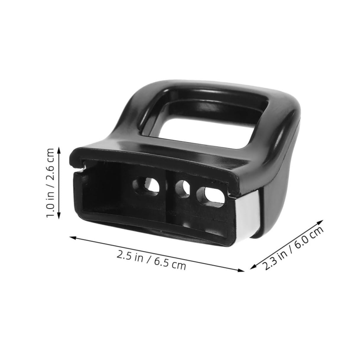 4pcs Replacement Pot Handle Black Plastic Side Handles