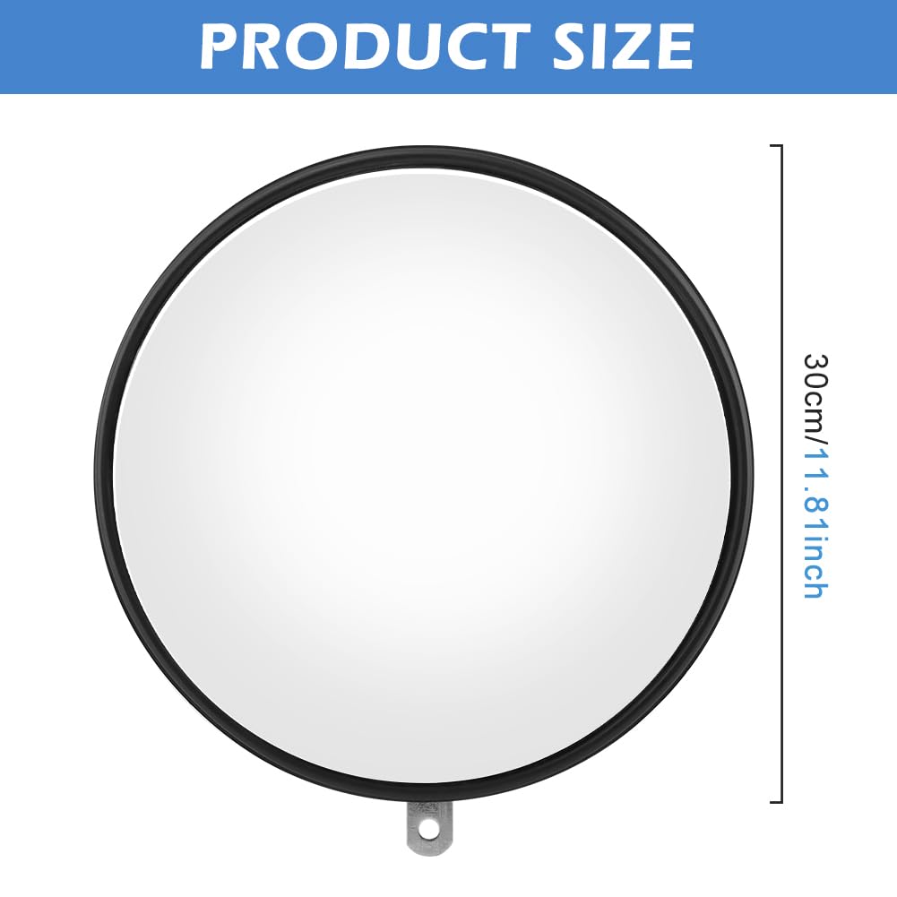 12" Acrylic Convex Mirror Convex Security Mirror, 12" Corner Security Blind Spot Mirrors, Traffic Garage Corner
