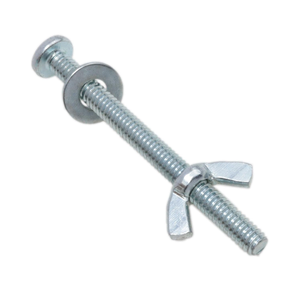 10 Sets 1/4-20 x 3 Inch Wing Nuts and Bolts with Washers