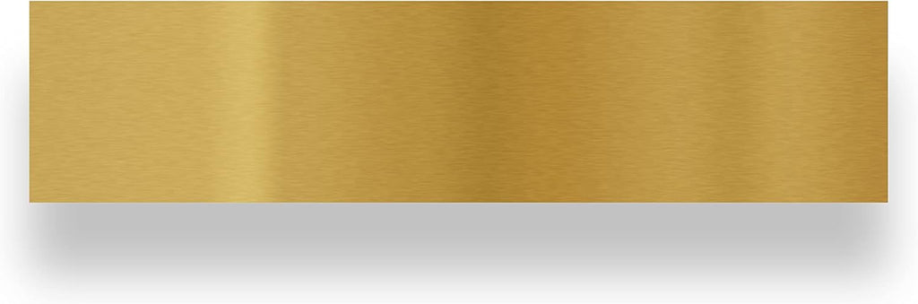 Magnetic Kick Plate, Aluminum, Brass Finish 8 x 34”, 852750 | Shields the lower door from scuffs, magnetic no-drill