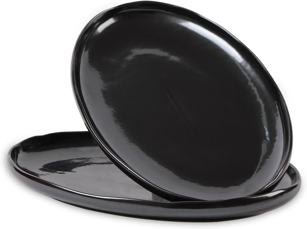 Serving Platter Ceramic Tray Plates Extra Large Oval 14.5 Inch Porcelain Dinner Plates Long Serving Dish Set
