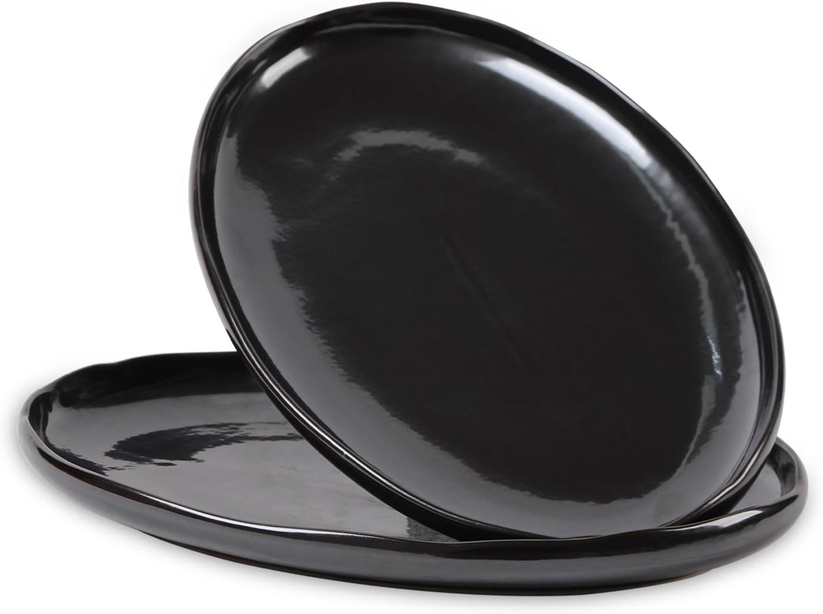 Serving Platter Ceramic Tray Plates Extra Large Oval 14.5 Inch Porcelain Dinner Plates Long Serving Dish Set