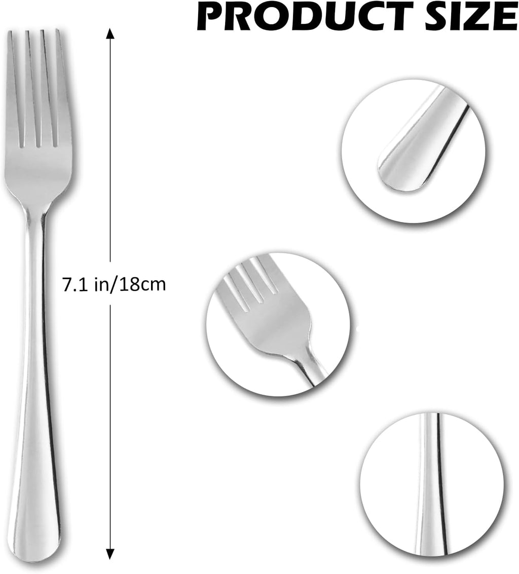 Windsor 60-Piece Set Stainless Steel Dinner Forks, Silver Forks