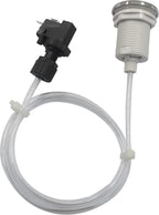 Hot Tub Air Switch Kit, Polished Chrome Button with 1M Hose