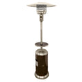 HLDS01-SSHGT 48,000 BTU Propane Patio Heater with Wheels and Table, Large, Hammered Bronze/SS