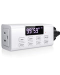Indoor Countdown Timer Outlet, NEARPOW Auto Shut Off Timers with Large Screen,Customize Countdown,Repeat and Memory
