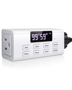 Indoor Countdown Timer Outlet, NEARPOW Auto Shut Off Timers with Large Screen,Customize Countdown,Repeat and Memory