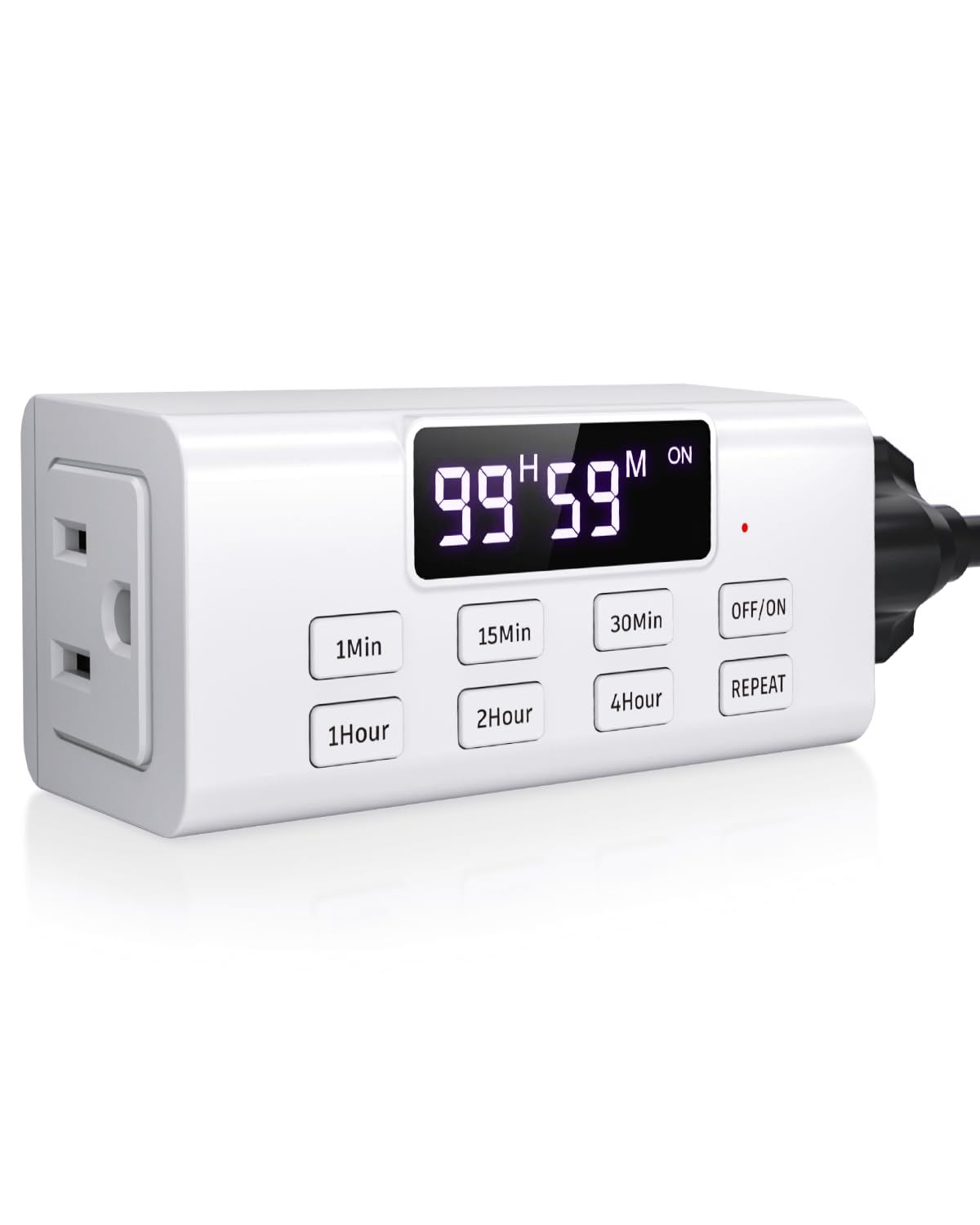 Indoor Countdown Timer Outlet, NEARPOW Auto Shut Off Timers with Large Screen,Customize Countdown,Repeat and Memory