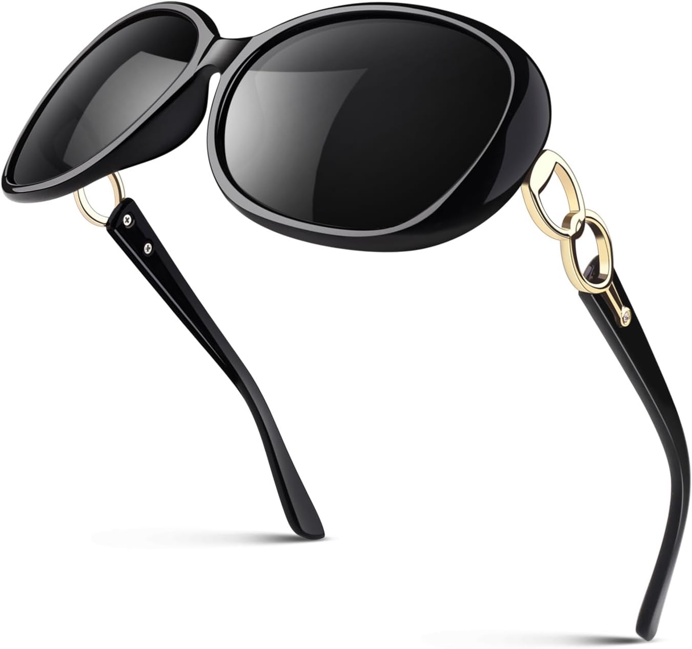Sunglasses Womens Polarized, Trendy Oversized Big UV400 Sun Glasses | Anti Glare,Vintage Butterfly Design,Lightweight