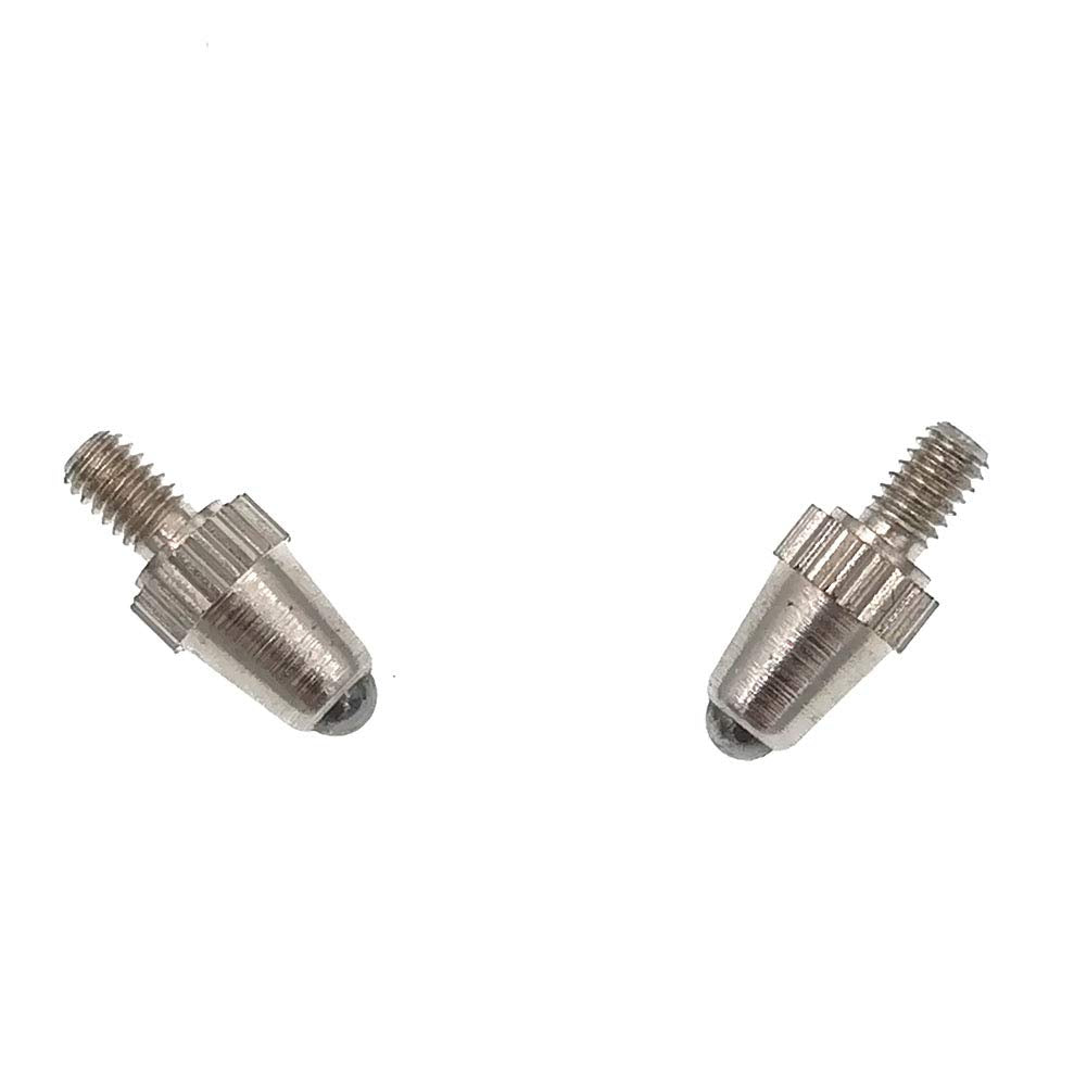 Contact Points for Dial Indicators and Linear Gage 2 Pieces Carbide Tips M2.5 Thread(Tungste Carbide)