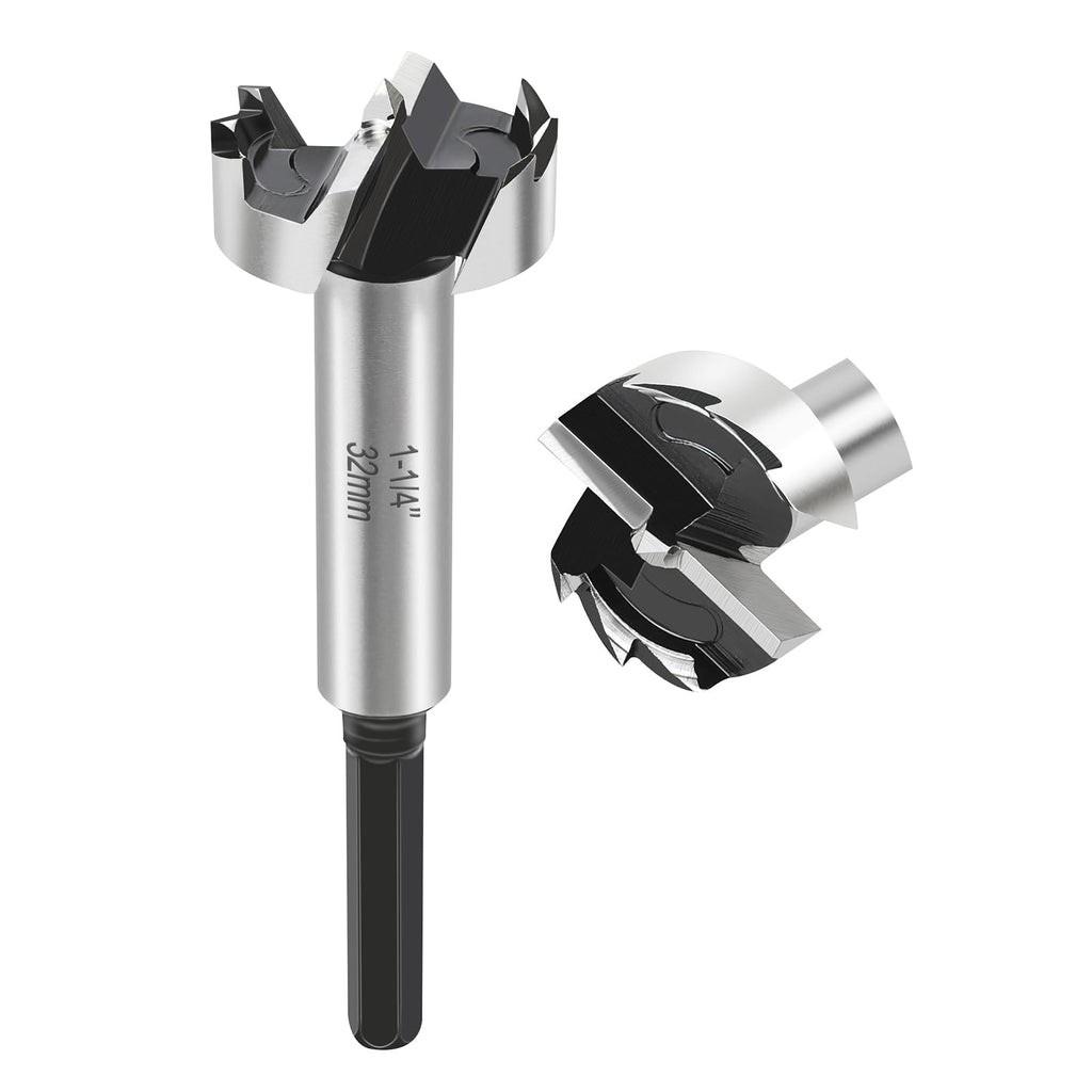 1-1/4 Inch Forstner Bit for Woodworking,1-1/4" Forstner Drill Bit for Wood
