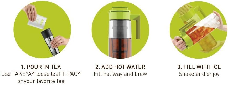 Flash Chill Iced Tea Maker - Versatile Tea Brewer for Loose/Bagged Tea - Patented Flash Chill Tech Hot/Cold Use