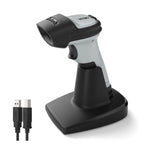 2D Barcode Scanner, Wireless Bluetooth QR Code Scanner with Cradle