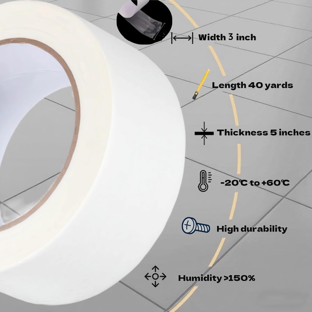 3Inch x 120ft Double Sided Tape, Double Stick Tape for Arts, Crafts