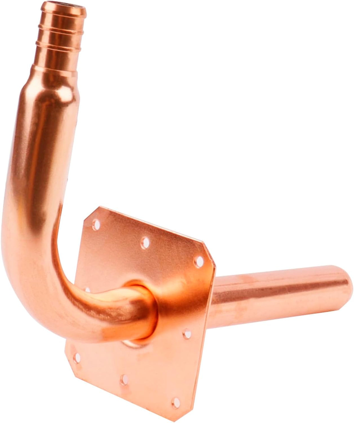 WHK 10 Packs 1/2"x 6"Copper PEX-B,C Stub Out Elbow with Wall Flange