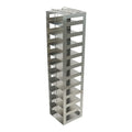 Crystal Technology CF-11-2 Vertical Freezer Rack for 2" Box, Stainless Steel, 11 Cap