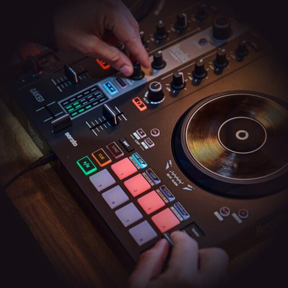 Hercules DJ Control Inpulse 300 MK2 2-Deck USB DJ Controller for Serato DJ Lite and DJUCED Bundle with ProX XB-DJCS