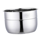 AFXGUSD Rice Cooker Stainless Steel Inner Pot Pressure Cooker Inner Container Inner Pot Replacement, 12L