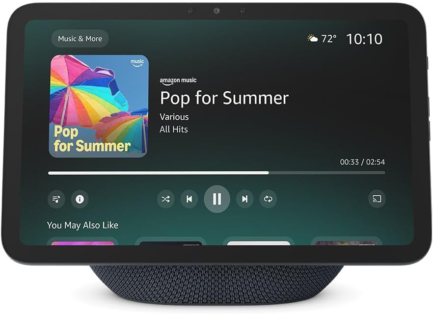 Echo Show 8 (newest model), Vibrant HD 8.7" display with spatial audio, Designed for Alexa+, Graphite