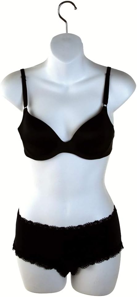 Women's Torso Female Plastic Hanging Mannequin Body Form White - Sold in Sets of 1, 2 , 3, and 4 (1)