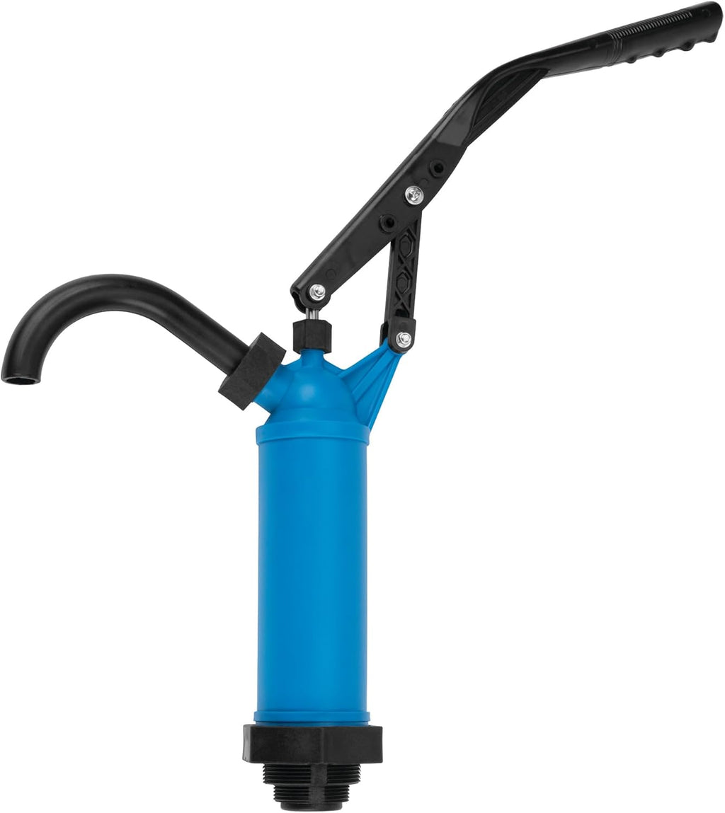 Performance Tool W54268 Blue General Purpose Lever Action Barrel Drum Pump - Fits 5 to 55 Gallon Drums