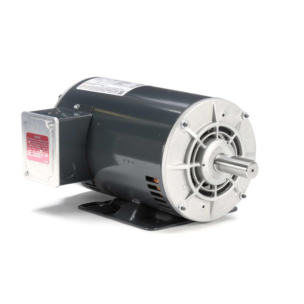 Marathon General Purpose Motor, 3 HP, 3 Ph, 60 Hz, 208-230/460 V, 1800 RPM, 56HZ Frame, DP - H803