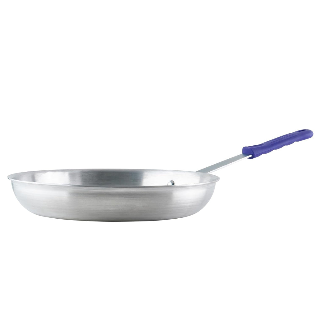 14" Aluminum Fry Pan/Skillet, Natural Finish with Cool Touch Handle