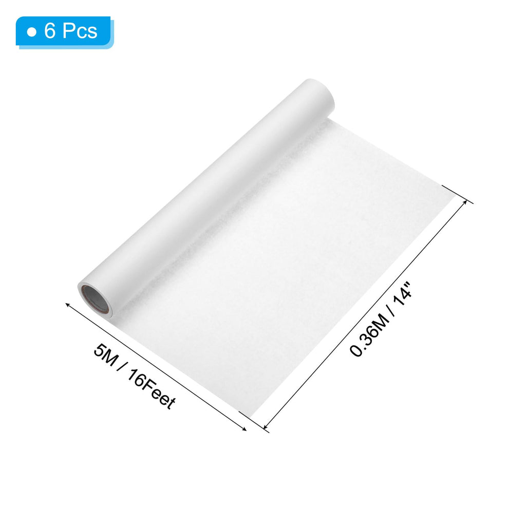 16 Feet x 14 Inch Art Easel Paper Roll，6Pcs Wrapping Paper Art Craft Paper Kraft Paper for Painting, Crafts and Gift