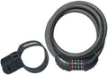 Bike Cable Lock 6 ' x 1/2" Long Length, Resettable Combination Lock with Black Vinyl Coating, 8122D