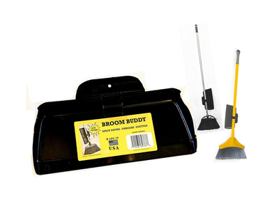 The BROOM BUDDY: A A Minimalist Dustpan. Snaps on, Stays on. A Small, Convenient, Lightweight Dustpan, Designed to
