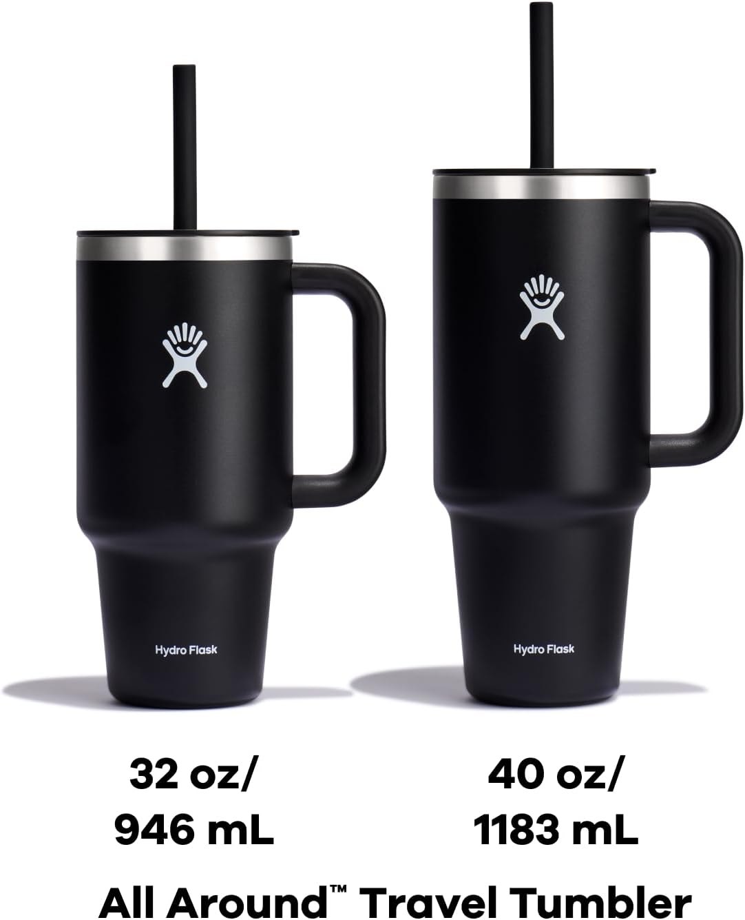 Travel Tumbler with Handle, Lid and Straw - Insulated Stainless Steel in 40 Oz Agave