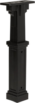 Grand Haven Plastic Mailbox Post, Compatibility Code A, B, C, D, GHP00BAM, Black | Heavy-duty post with