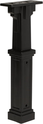 Grand Haven Plastic Mailbox Post, Compatibility Code A, B, C, D, GHP00BAM, Black | Heavy-duty post with