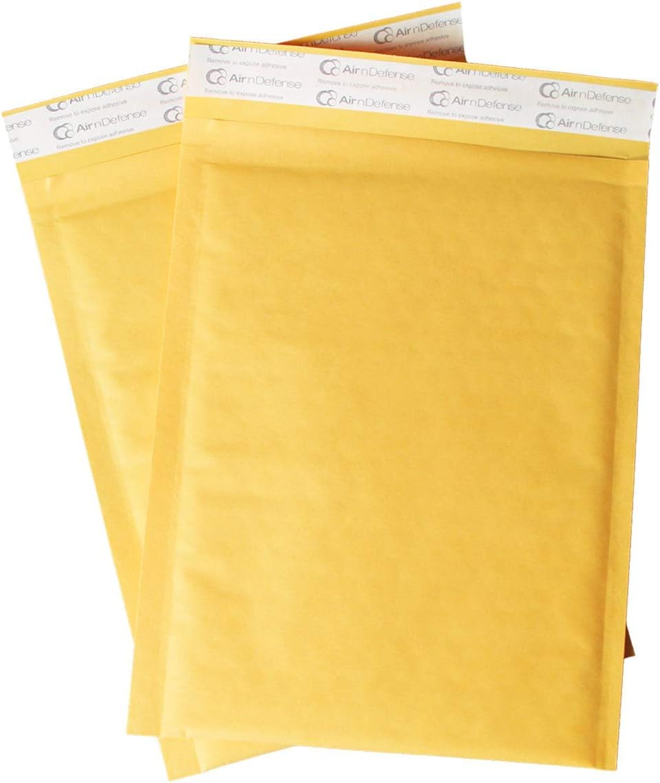 50/100/200/300/400/500 pcs #7 14.25x20 Kraft Bubble Padded Envelopes Mailers Shipping Bags AirnDefense (50)