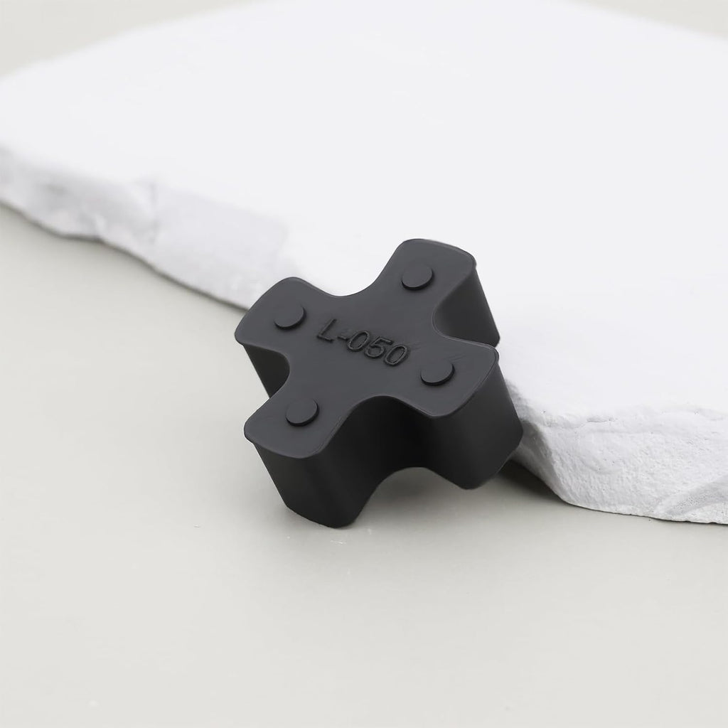 8PCS L050 Solid Jaw Coupling Elastomer Spider Insert NBR Rubber 27.2x11.2mm for Pumps Fans Motors