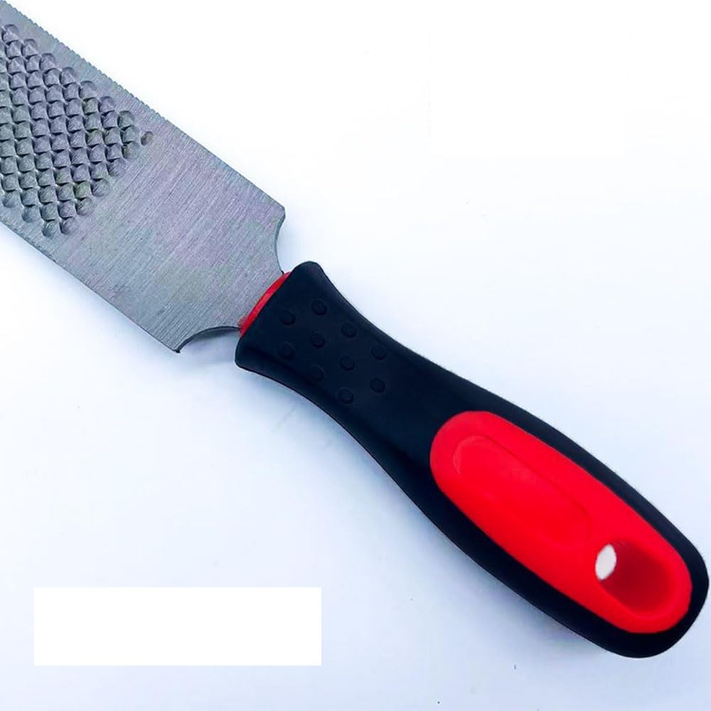T12 Carbon Steel Horse Hoof Rasp - 14" Professional Farrier Tool with Non-Slip Rubber Handle for