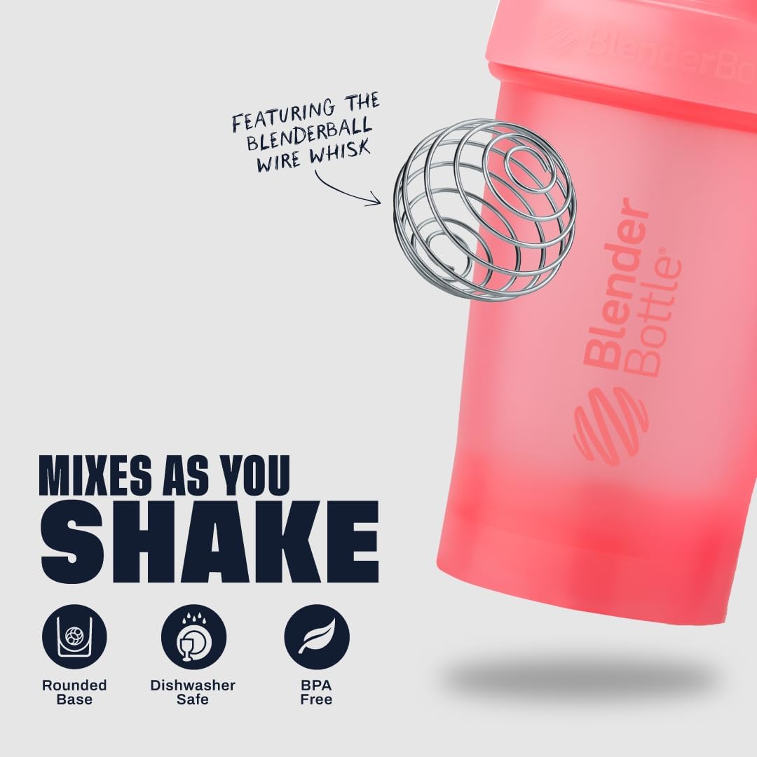 Classic V2 Plastic Shaker Bottle 28 oz Light Pink
