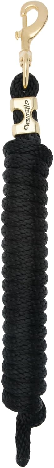 Poly Horse Lead Rope, 5/8 in x 10 ft, Brass 225 Snap