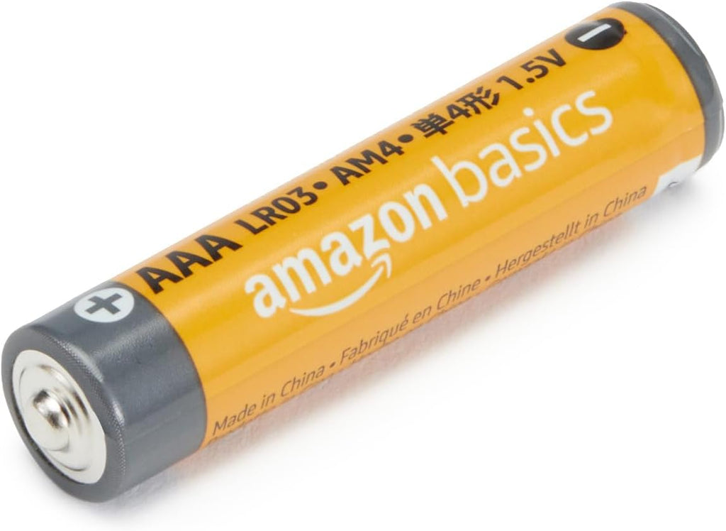 AAA Long-Lasting Alkaline Batteries, 100-Count, 1.5 Volt, 10-Year Shelf Life, Reliable for Multiple Devices
