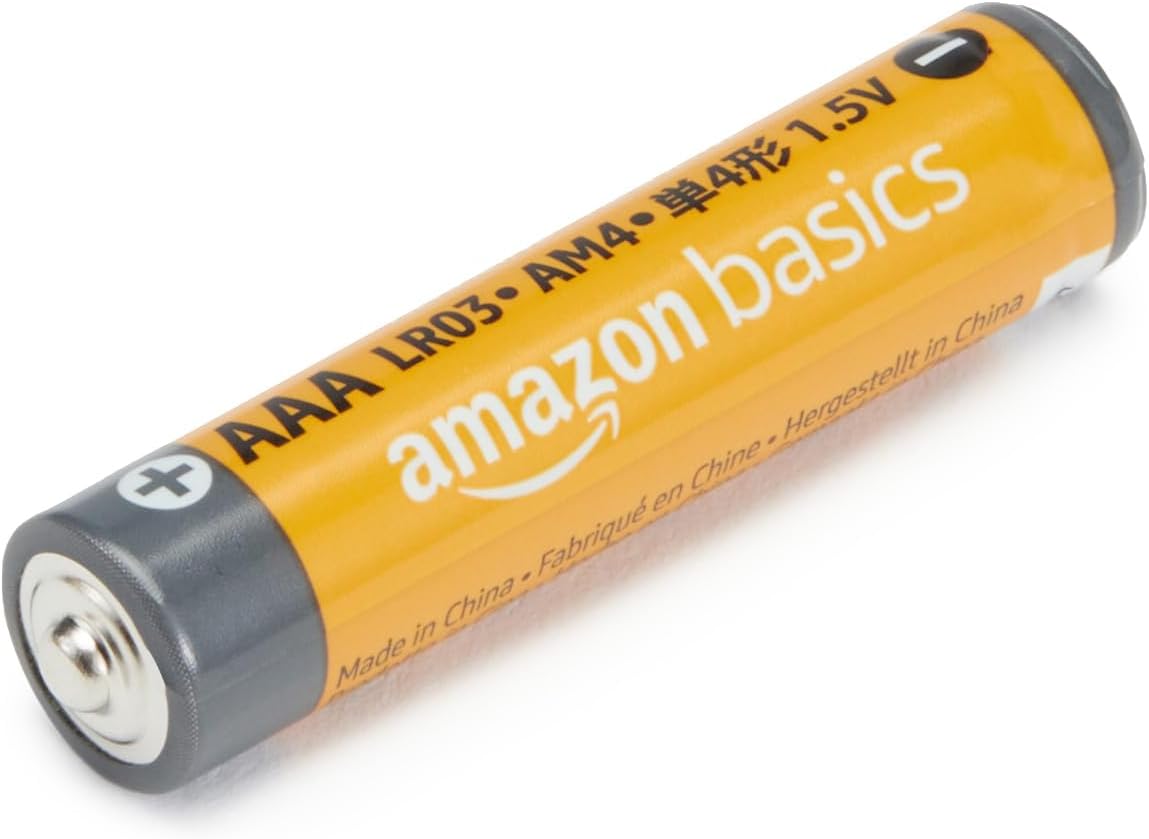 AAA Long-Lasting Alkaline Batteries, 100-Count, 1.5 Volt, 10-Year Shelf Life, Reliable for Multiple Devices