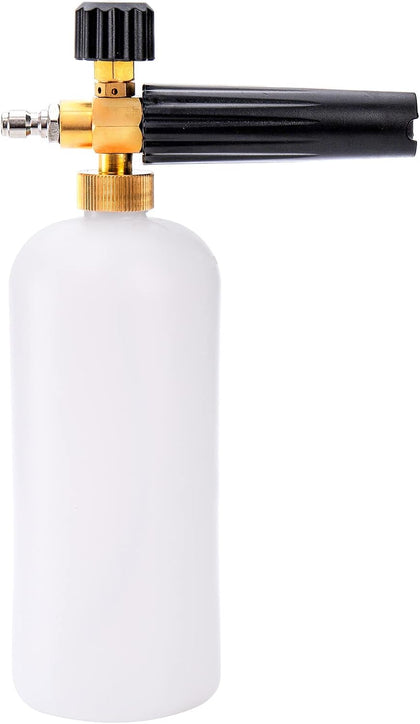 Foam Cannon, Car Wash Pressure Washer Jet Wash 1/4" Quick Connector Adjustable Snow Foam Lance Foam Blaster, 1 Liter