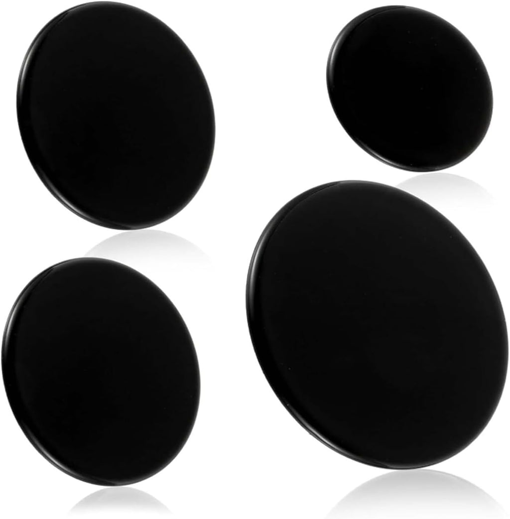 Surface Burner Cap Set Compatible With GE Gas Range/Stove/Oven (4-Pack)