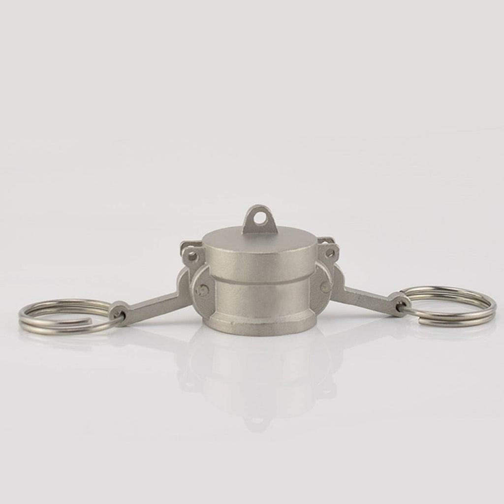 2PCS Cam and Groove Fitting, Aluminum, Type DC, 3" Dust Cap, with 2PCS Camlock Gasket Fitting (3“)